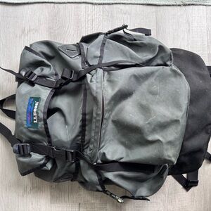 LL Bean Black Backpack Rugged Outdoor Essential